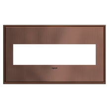 Load image into Gallery viewer, adorne® Cast Metals Wall Plate in Matte Antique Copper (4-Gang).
