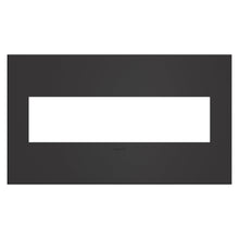 Load image into Gallery viewer, adorne® Cast Metals Wall Plate in Satin Black (4-Gang).
