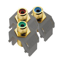 Load image into Gallery viewer, adorne® Component Video RCA to F Kit in Magnesium.
