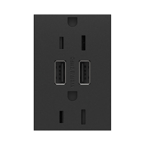adorne® Dual USB Plus-Size Outlet Combo.