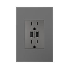 Load image into Gallery viewer, adorne® Dual USB Plus-Size Outlet Combo in Detail.
