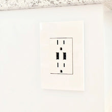 Load image into Gallery viewer, adorne® Dual USB Plus-Size Outlet Combo in Detail.
