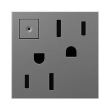 Load image into Gallery viewer, adorne® Energy-Saving On/Off Outlet in Magnesium.
