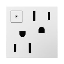 Load image into Gallery viewer, adorne® Energy-Saving On/Off Outlet in White.
