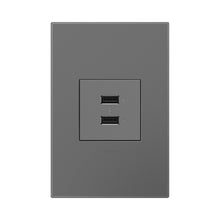 Load image into Gallery viewer, adorne® Full-Size, A/A USB Outlet in Detail.
