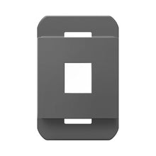 Load image into Gallery viewer, adorne® Keystone Frame in Magnesium (1-Port-Frame).
