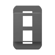Load image into Gallery viewer, adorne® Keystone Frame in Magnesium (2-Port-Frame).

