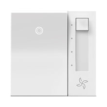 Load image into Gallery viewer, adorne® Paddle Fan Speed Control in White.
