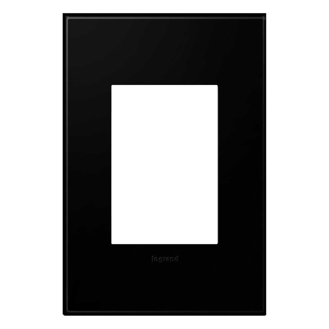 adorne® Plastics Plus 1-Gang Wall Plate in Black Ink.