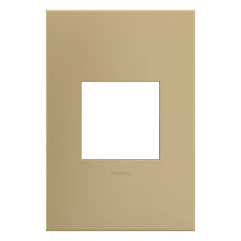 Load image into Gallery viewer, adorne® Plastics Wall Plate in Gloss White on White (1-Gang).
