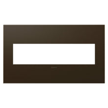 Load image into Gallery viewer, adorne® Plastics Wall Plate in Bleu Noir (4-Gang).
