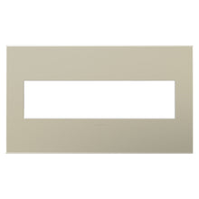 Load image into Gallery viewer, adorne® Plastics Wall Plate in Satin Light Almond (4-Gang).
