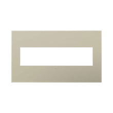 Load image into Gallery viewer, adorne® Plastics Wall Plate in Titanium (4-Gang).
