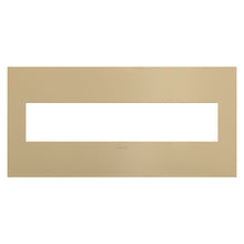 Load image into Gallery viewer, adorne® Plastics Wall Plate in Gloss White on White (5-Gang).
