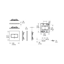 Load image into Gallery viewer, adorne® Plastics Wall Plate - line drawing.
