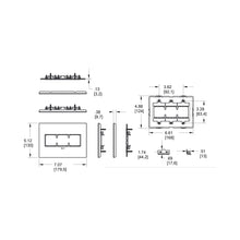 Load image into Gallery viewer, adorne® Plastics Wall Plate - line drawing.
