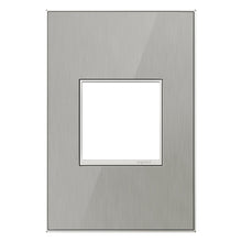 Load image into Gallery viewer, adorne® Real Materials Wall Plate in Brushed Stainless (1-Gang).

