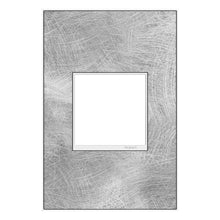 Load image into Gallery viewer, adorne® Real Materials Wall Plate in Spiraled Stainless (1-Gang).
