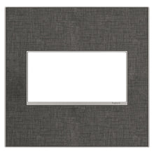 Load image into Gallery viewer, adorne® Real Materials Wall Plate in Slate Linen (2-Gang).
