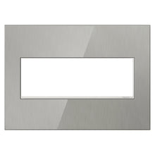 Load image into Gallery viewer, adorne® Real Materials Wall Plate in Mirror White/White (4-Gang).
