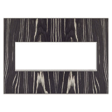 Load image into Gallery viewer, adorne® Real Materials Wall Plate in Macassar (3-Gang).
