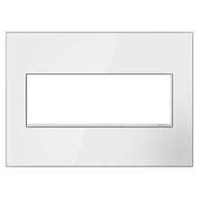 Load image into Gallery viewer, adorne® Real Materials Wall Plate in Mirror White (3-Gang).

