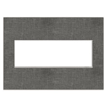 Load image into Gallery viewer, adorne® Real Materials Wall Plate in Slate Linen (3-Gang).
