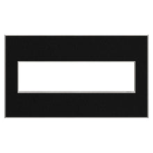 Load image into Gallery viewer, adorne® Real Materials Wall Plate in Black Stainless (4-Gang).
