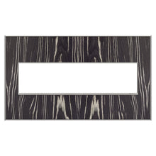 Load image into Gallery viewer, adorne® Real Materials Wall Plate in Macassar (4-Gang).
