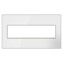 Load image into Gallery viewer, adorne® Real Materials Wall Plate in Mirror White (4-Gang).
