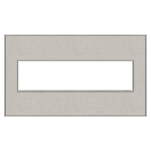 Load image into Gallery viewer, adorne® Real Materials Wall Plate in True Linen (4-Gang).
