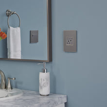 Load image into Gallery viewer, adorne® Real Materials Wall Plate in bathroom.
