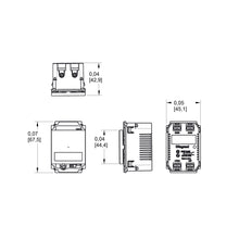 Load image into Gallery viewer, adorne® SensaSwitch- line drawing.
