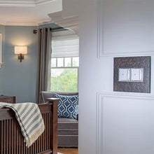 Load image into Gallery viewer, adorne® sofTap Tru-Universal Dimmer in Bed Room.
