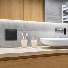 Load image into Gallery viewer, adorne® sofTap Tru-Universal Dimmer in bathroom.

