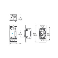 Load image into Gallery viewer, adorne® sofTap Tru-Universal Dimmer - line drawing.
