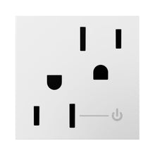 Load image into Gallery viewer, adorne® Tamper-Resistant Half Controlled Outlet in White.
