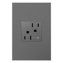 Load image into Gallery viewer, adorne® Tamper-Resistant Half Controlled Outlet in Detail.
