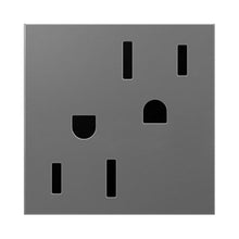 Load image into Gallery viewer, adorne® Tamper-Resistant Outlet in Magnesium (15A).

