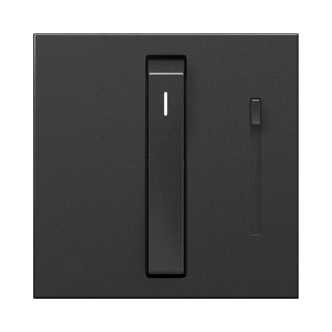 adorne® Whisper Tru-Universal Dimmer in Graphite.