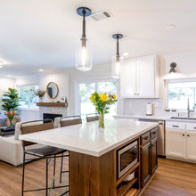 Load image into Gallery viewer, Lenox Hill Pendant Light in dining room.
