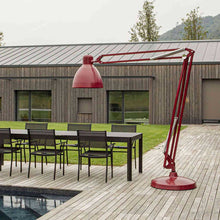 Load image into Gallery viewer, JJ Great LED Outdoor Floor Lamp in Outside Area.
