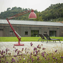Load image into Gallery viewer, JJ Great LED Outdoor Floor Lamp in Outside Area.
