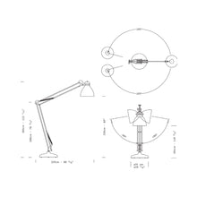 Load image into Gallery viewer, JJ Great LED Outdoor Floor Lamp - line drawing.
