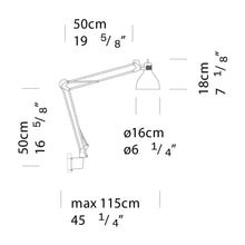 Load image into Gallery viewer, JJ LED Wall Light - line drawing.
