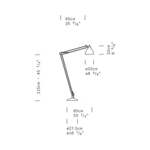Load image into Gallery viewer, JJ Reading LED Floor Lamp - line drawing.

