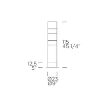 Load image into Gallery viewer, Stacking Floor Lamp - line drawing.
