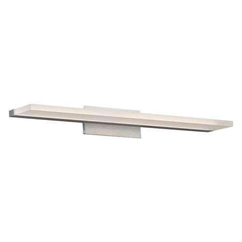 Level LED Bath Vanity Wall Light in Medium/Brushed Aluminum.