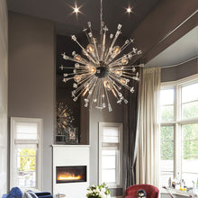 Load image into Gallery viewer, Liberty Chandelier in living room.
