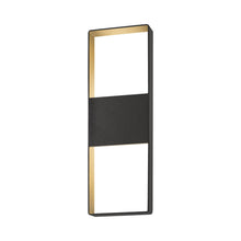 Load image into Gallery viewer, Light Frames™ Up/Down Outdoor LED Wall Light in Textured Bronze/Large.
